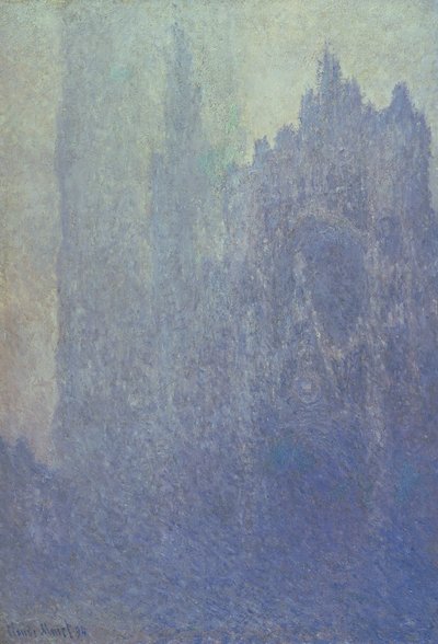 Cathédrale de Rouen, temps brumeux, 1894 - Claude Monet